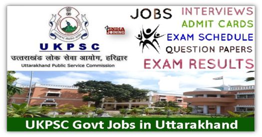 Uttarakhand Public Service Commission Online Form 2019