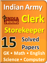 Indian Army Clerk Previous Question Paper